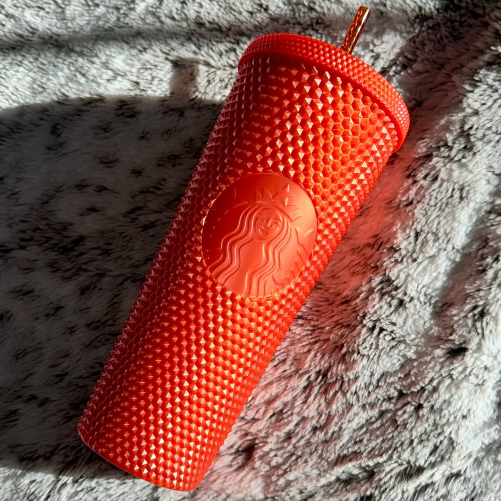 Starbucks Limited Edition Studded Tumbler Orange Pearl Halloween 2022 Venti 24oz